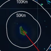 Tropical wave approaching to the South of the island Loop Barbados