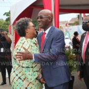 Mottley, Rowley on planting peas in Tobago