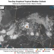 NHC: Disturbance gathering strength in Gulf of Mexico Loop Barbados