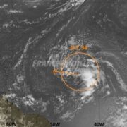 Une onde tropicale qui pourrait évoluer attendue en fin de semaine au nord de l’arc antillais