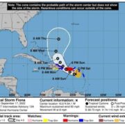 Se acercaría el centro de Fiona por Puerto Rico esta noche
